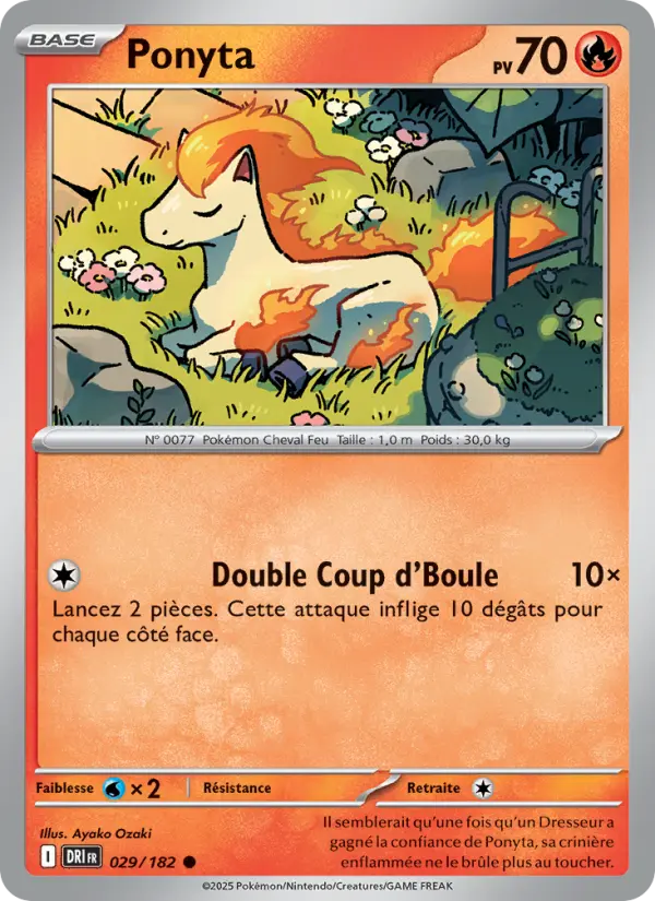 Carte Pokemon 029/182 Ponyta Reverse | LorenZone
