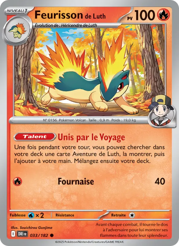 Carte Pokemon 033/182 Feurisson de Luth Reverse | LorenZone