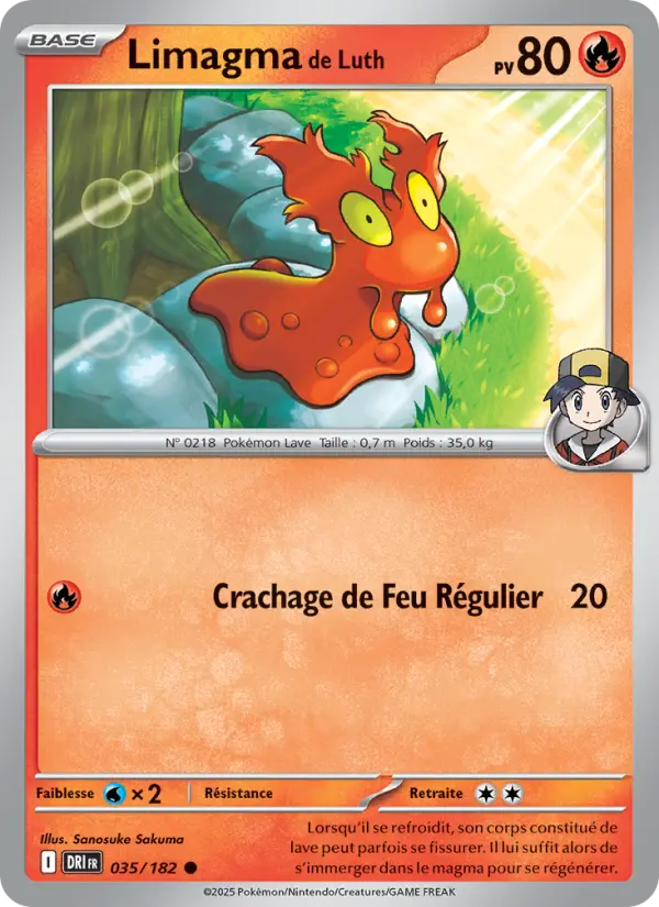 Carte Pokemon 035/182 Limagma de Luth Reverse | LorenZone