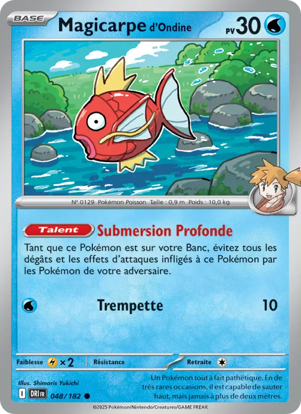 Carte Pokemon 048/182 Magicarpe d'Ondine Reverse | LorenZone