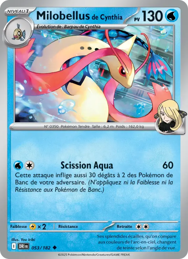 Carte Pokemon 053/182 Milobellus de Cynthia Reverse | LorenZone