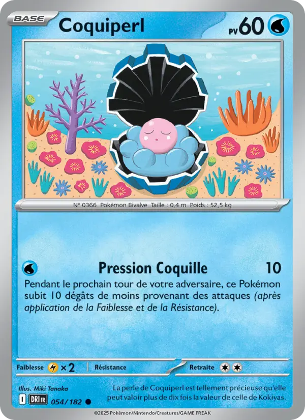 Carte Pokemon 054/182 Coquiperl Reverse | LorenZone