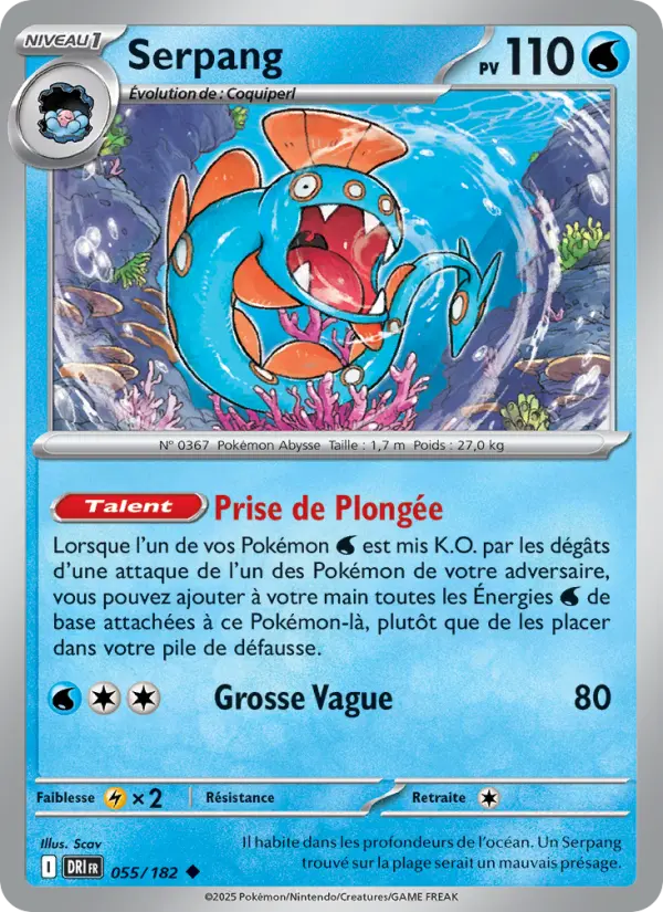 Carte Pokemon 055/182 Serpang Reverse | LorenZone