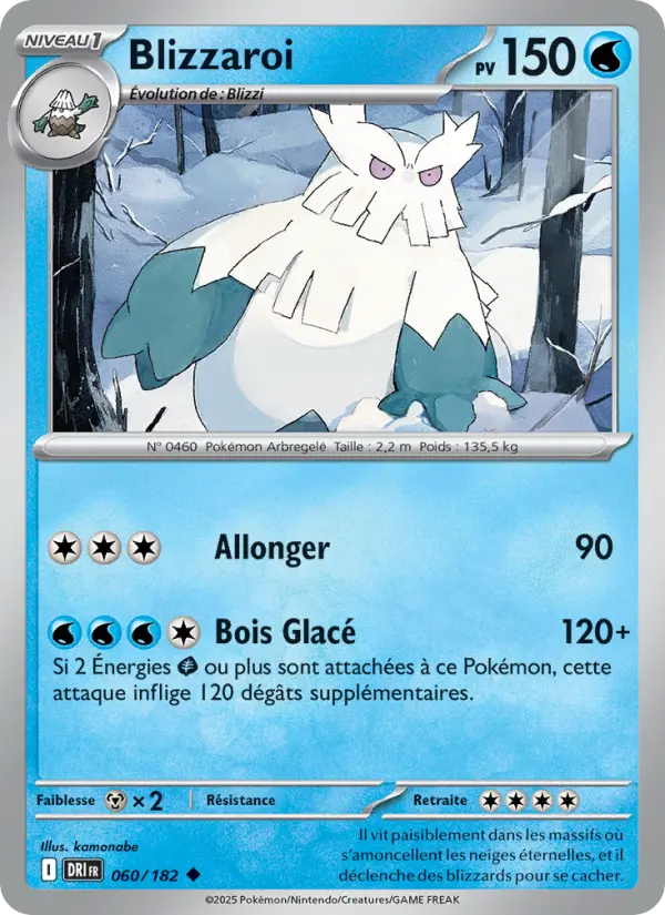 Carte Pokemon 060/182 Blizzaroi Reverse | LorenZone