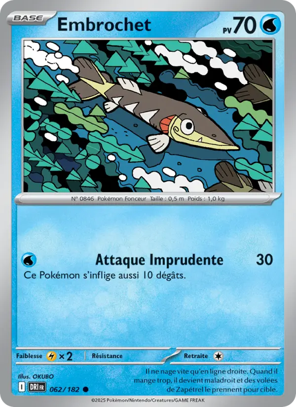 Carte Pokemon 062/182 Embrochet Reverse | LorenZone