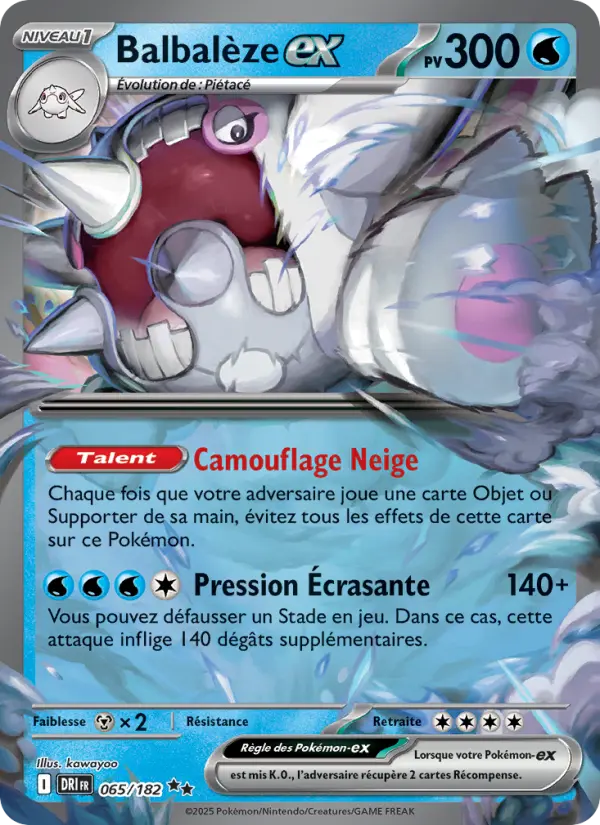 Carte Pokemon 065/182 Balbalèze-ex Holo | LorenZone
