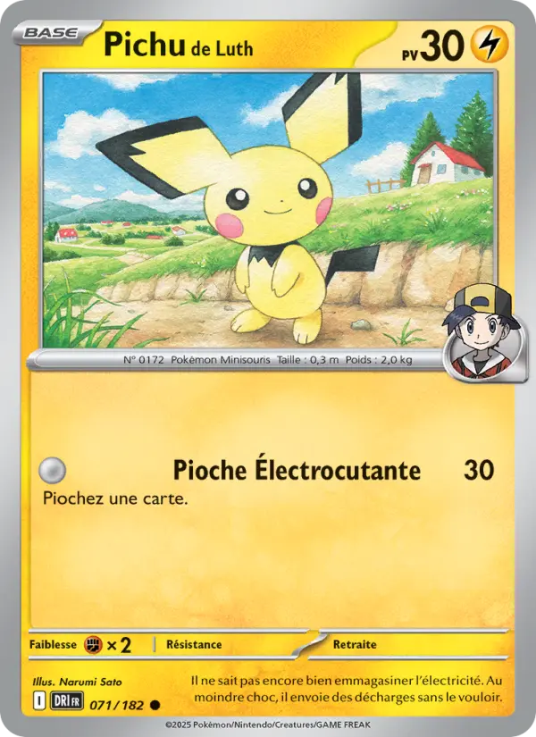 Carte Pokemon 071/182 Pichu de Luth Reverse | LorenZone