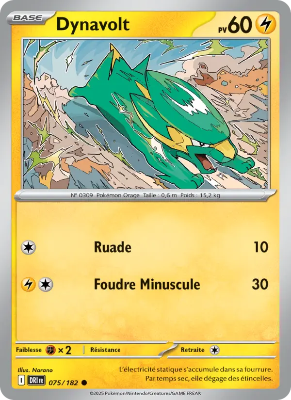 Carte Pokemon 075/182 Dynavolt Reverse | LorenZone
