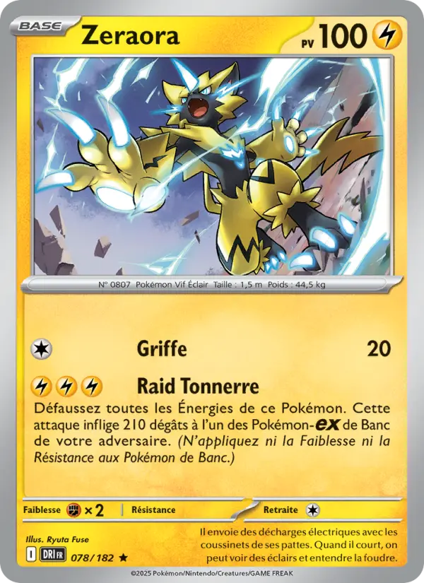 Carte Pokemon 078/182 Zeraora Reverse | LorenZone