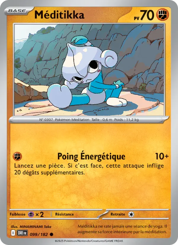 Carte Pokemon 099/182 Méditikka Reverse | LorenZone