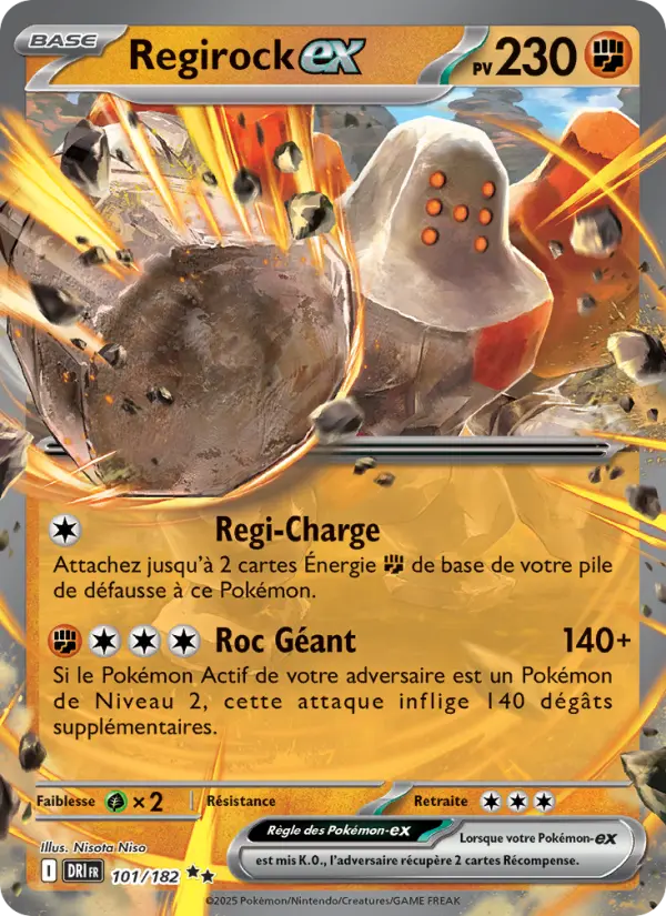 Carte Pokemon 101/182 Regirock-ex Holo | LorenZone