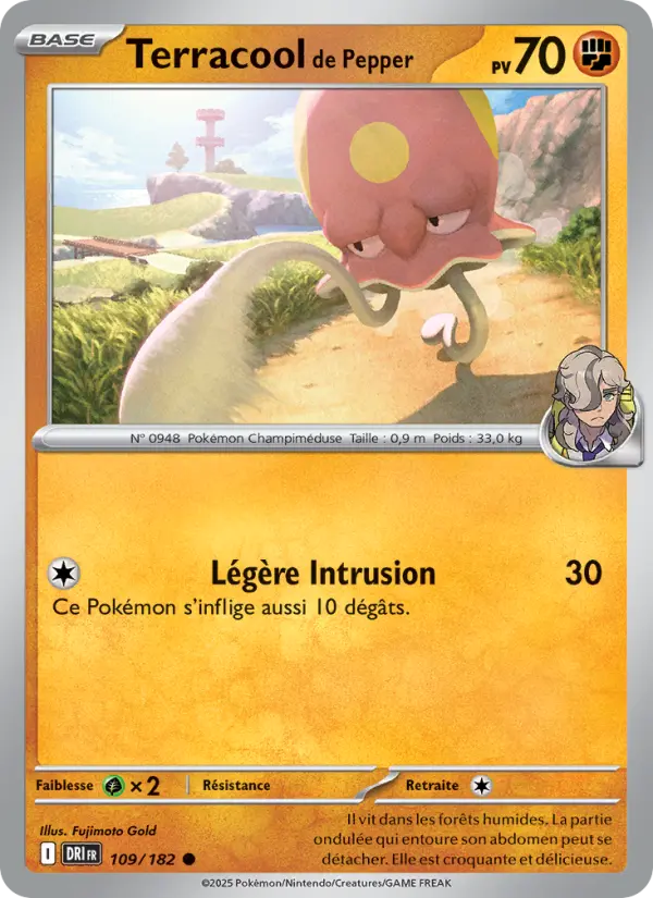 Carte Pokemon 109/182 Terracool de Pepper Reverse | LorenZone