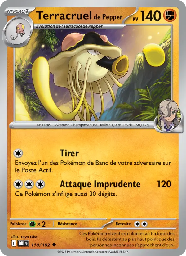 Carte Pokemon 110/182 Terracruel de Pepper Reverse | LorenZone