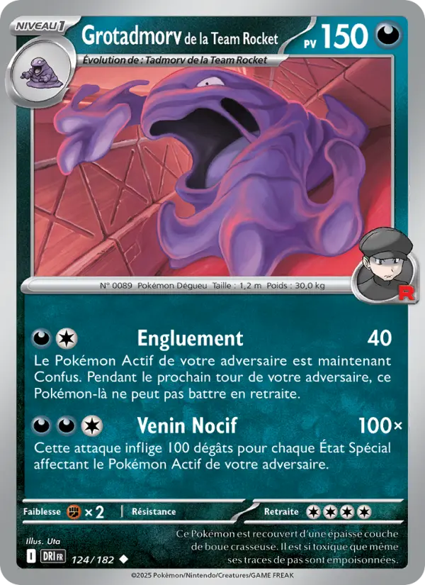 Carte Pokemon 124/182 Grotadmorv de la Team Rocket Reverse | LorenZone