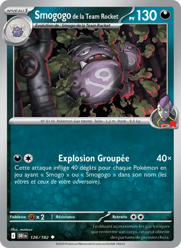Carte Pokemon 126/182 Smogogo de la Team Rocket Reverse | LorenZone