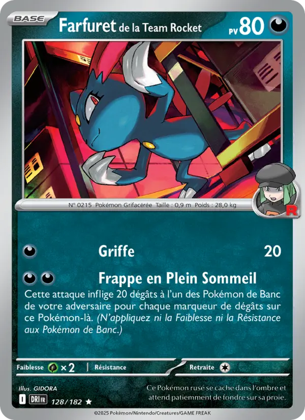Carte Pokemon 128/182 Farfuret de la Team Rocket Reverse | LorenZone