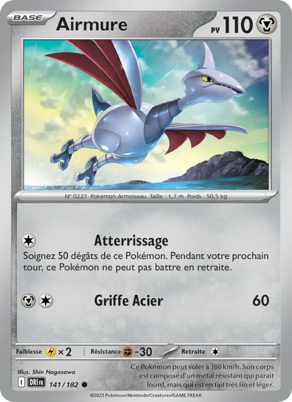 Carte Pokemon 141/182 Airmure Reverse | LorenZone