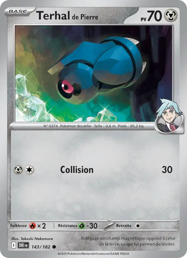 Carte Pokemon 143/182 Terhal de Pierre Reverse | LorenZone