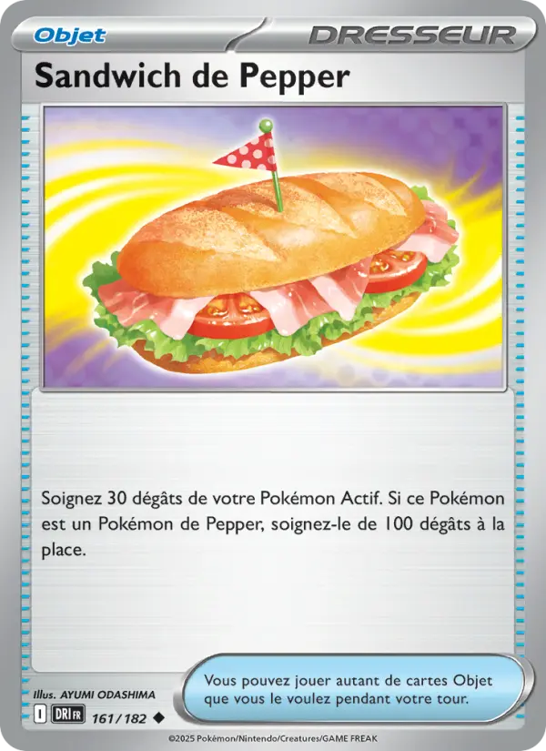 Carte Pokemon 161/182 Sandwich de Pepper Reverse | LorenZone
