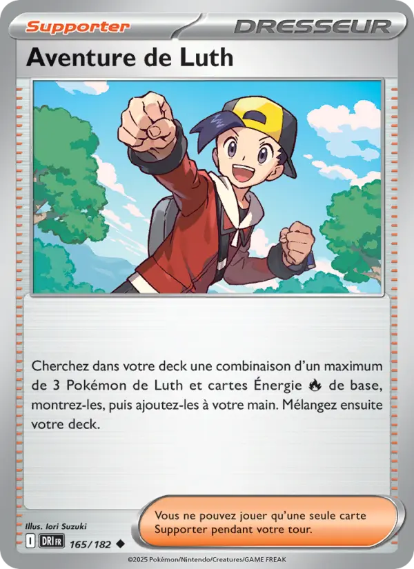 Carte Pokemon 165/182 Aventure de Luth Reverse | LorenZone