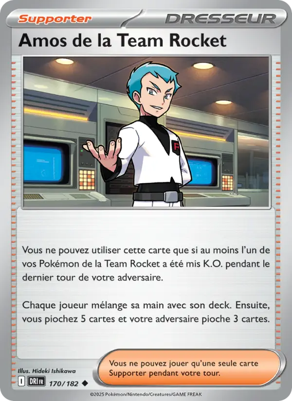 Carte Pokemon 170/182 Amos de la Team Rocket Reverse | LorenZone