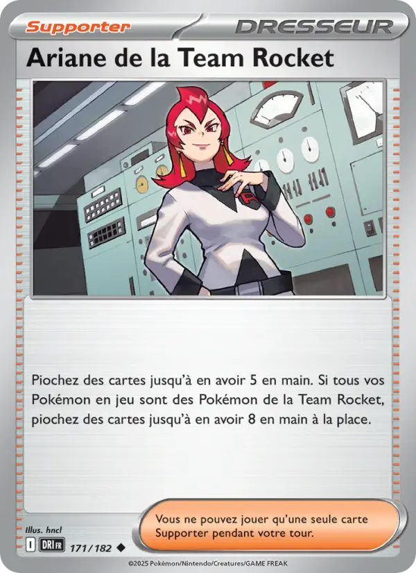Carte Pokemon 171/182 Ariane de la Team Rocket Reverse | LorenZone