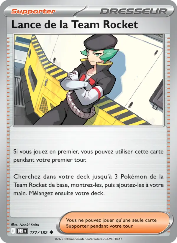 Carte Pokemon 177/182 Lance de la Team Rocket Reverse | LorenZone