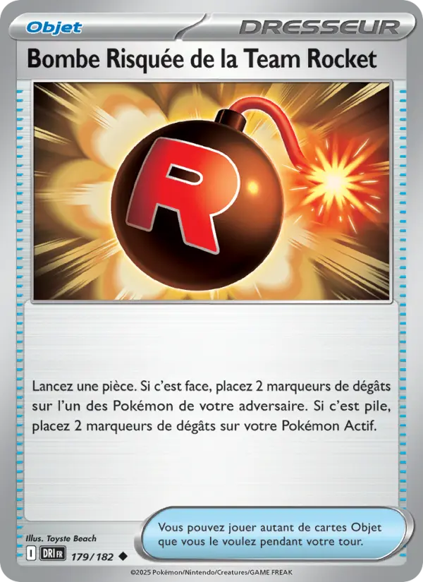 Carte Pokemon 179/182 Bombe Risquée de la Team Rocket Reverse | LorenZone