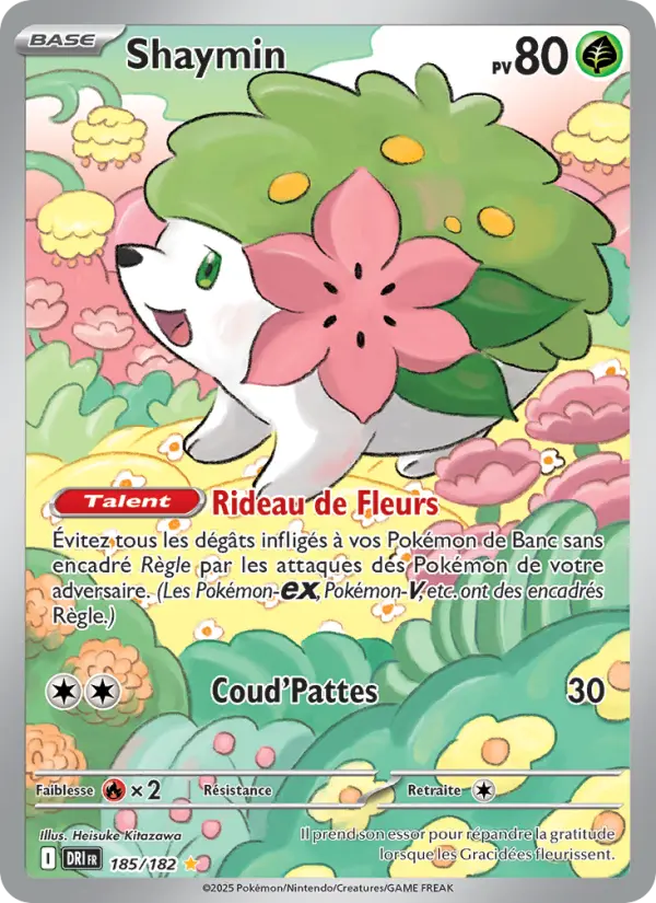 Carte Pokemon 185/182 Shaymin Illustration Rare | LorenZone