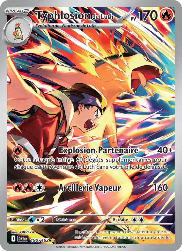 Carte Pokemon 190/182 Typhlosion de Luth Illustration Rare | LorenZone