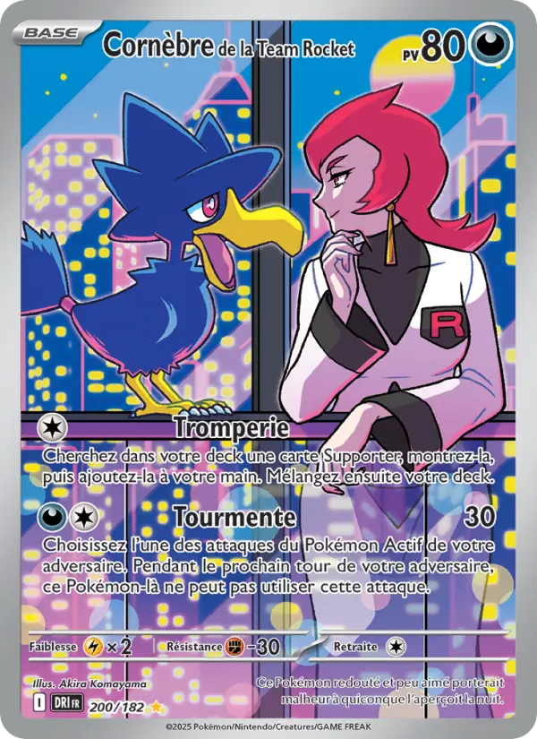 Carte Pokemon 200/182 Cornèbre de la Team Rocket Illustration Rare | LorenZone