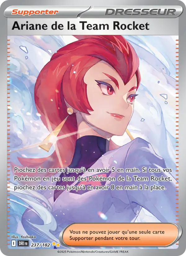 Carte Pokemon 237/182 Ariane de la Team Rocket Illustration Spéciale Rare | LorenZone