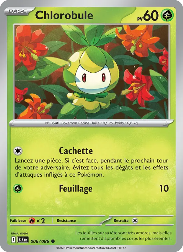 Carte Pokemon 006/086 Chlorobule Reverse | LorenZone