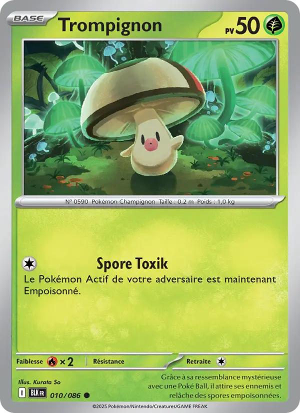 Carte Pokemon 010/086 Trompignon Reverse | LorenZone