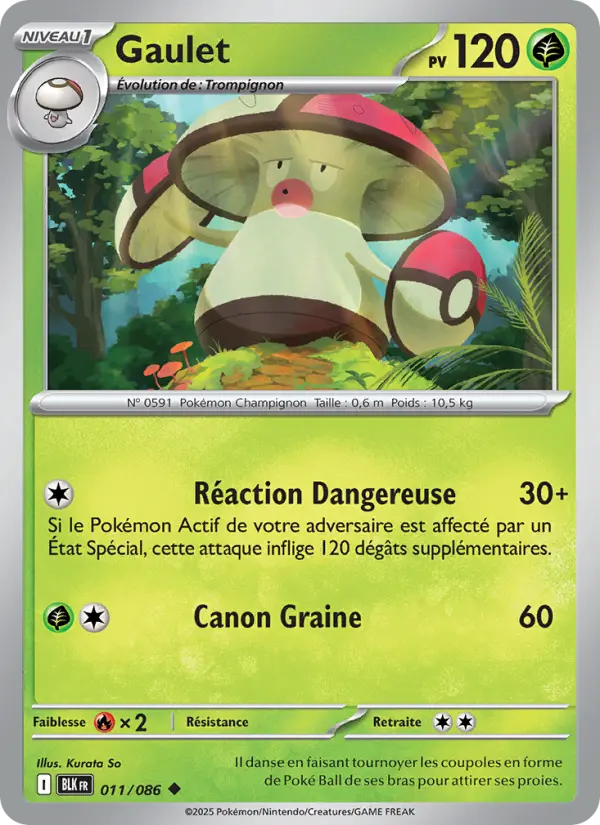 Carte Pokemon 011/086 Gaulet Reverse | LorenZone
