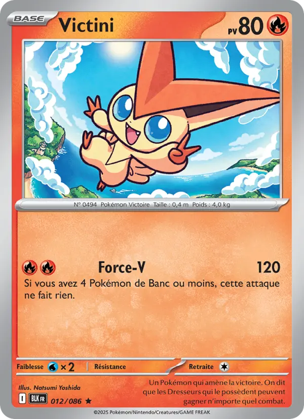 Carte Pokemon 012/086 Victini Reverse | LorenZone