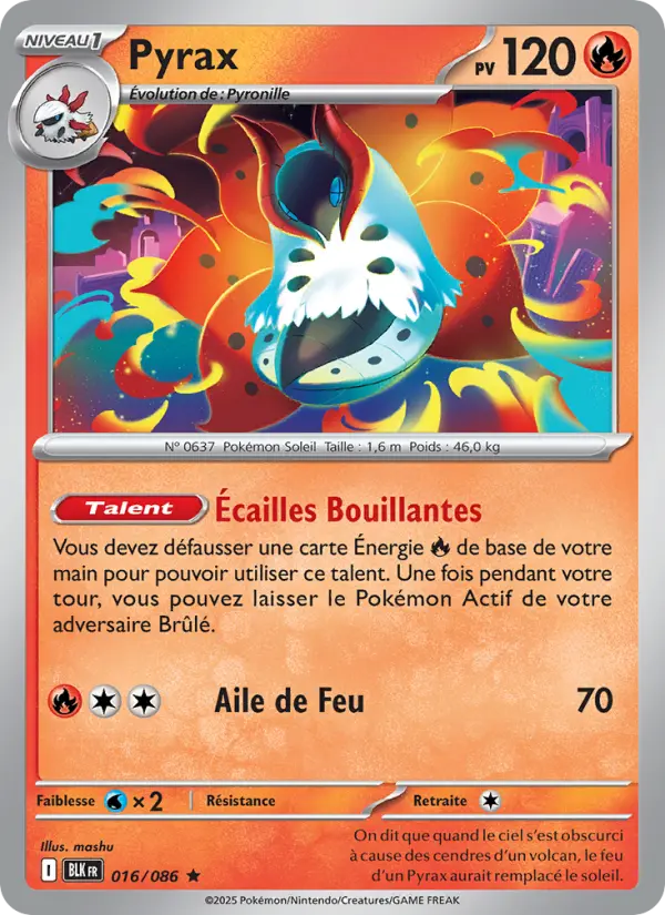 Carte Pokemon 016/086 Pyrax Reverse | LorenZone