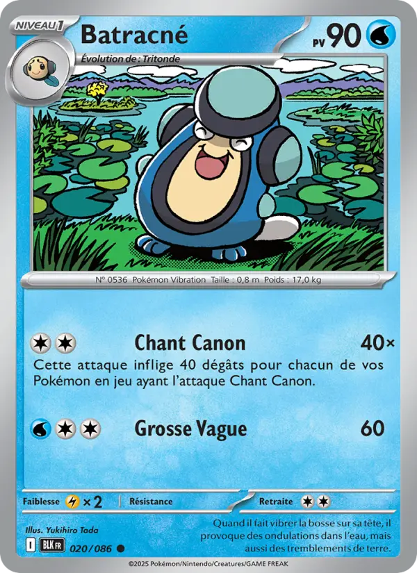 Carte Pokemon 020/086 Batracné Reverse | LorenZone