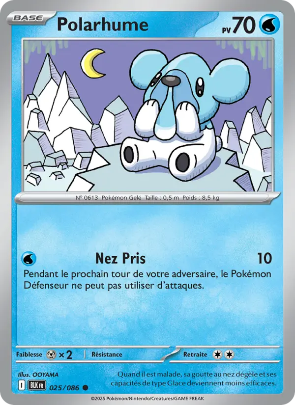 Carte Pokemon 025/086 Polarhume Reverse | LorenZone