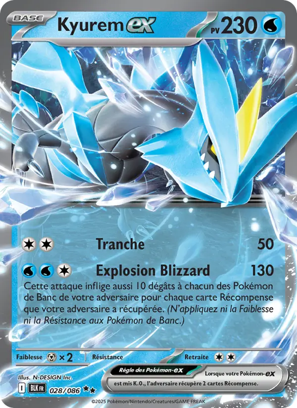 Carte Pokemon 028/086 Kyurem-ex Holo | LorenZone