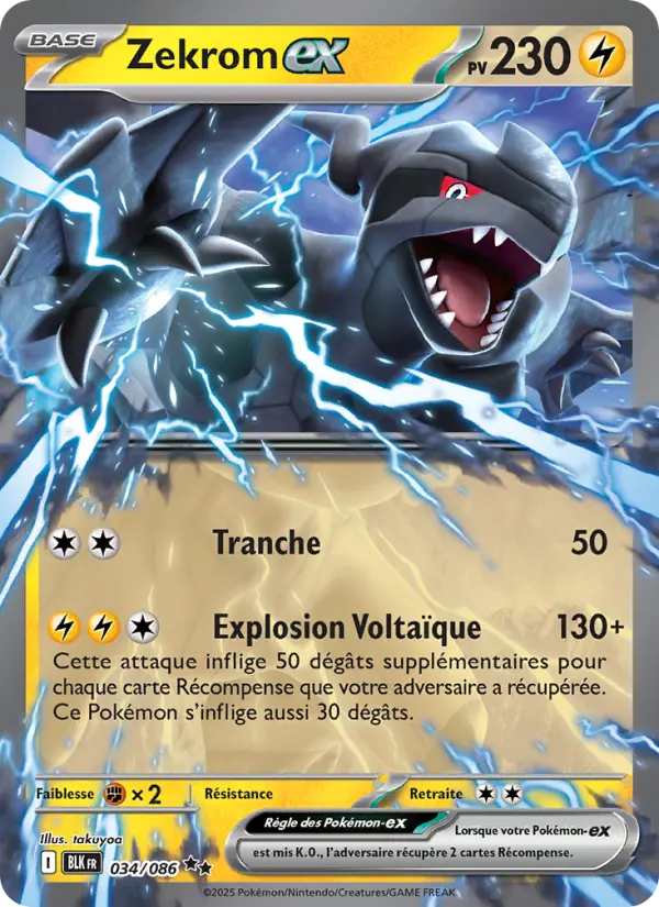 Carte Pokemon 034/086 Zekrom-ex Holo | LorenZone