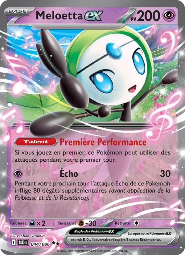 Carte Pokemon 044/086 Meloetta-ex Holo | LorenZone