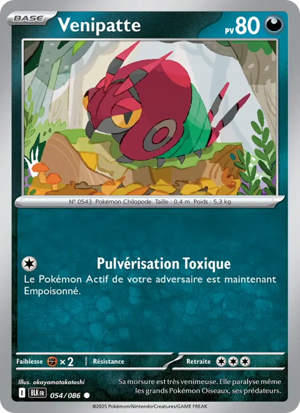 Carte Pokemon 054/086 Venipatte Reverse | LorenZone