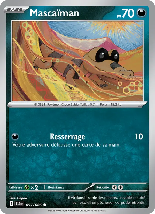 Carte Pokemon 057/086 Mascaïman Reverse | LorenZone