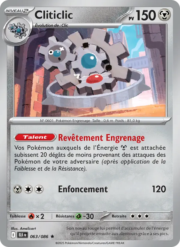 Carte Pokemon 063/086 Cliticlic Reverse | LorenZone
