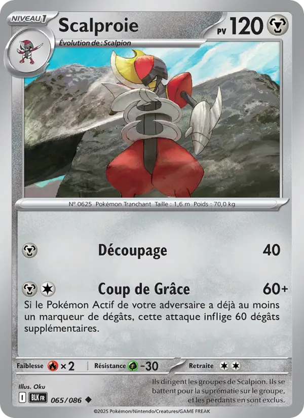Carte Pokemon 065/086 Scalproie Reverse | LorenZone