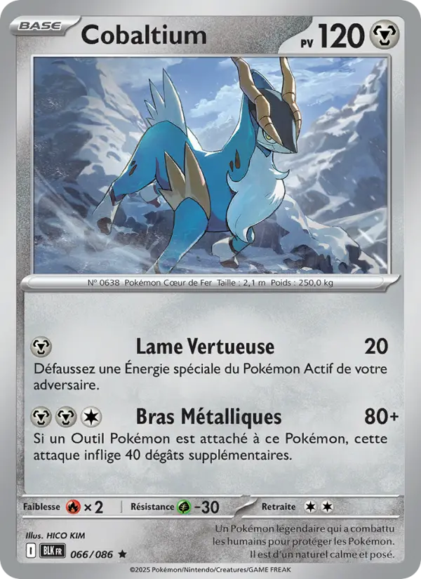 Carte Pokemon 066/086 Cobaltium Reverse | LorenZone