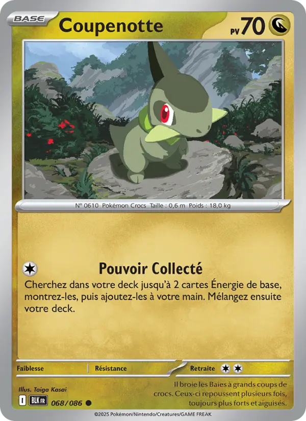 Carte Pokemon 068/086 Coupenotte Reverse | LorenZone