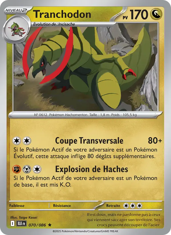 Carte Pokemon 070/086 Tranchodon Reverse | LorenZone