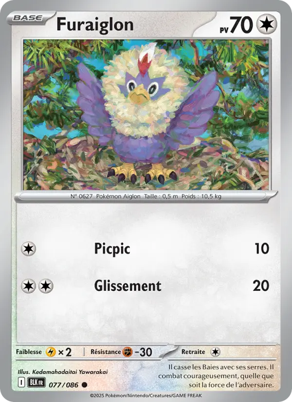 Carte Pokemon 077/086 Furaiglon Reverse | LorenZone